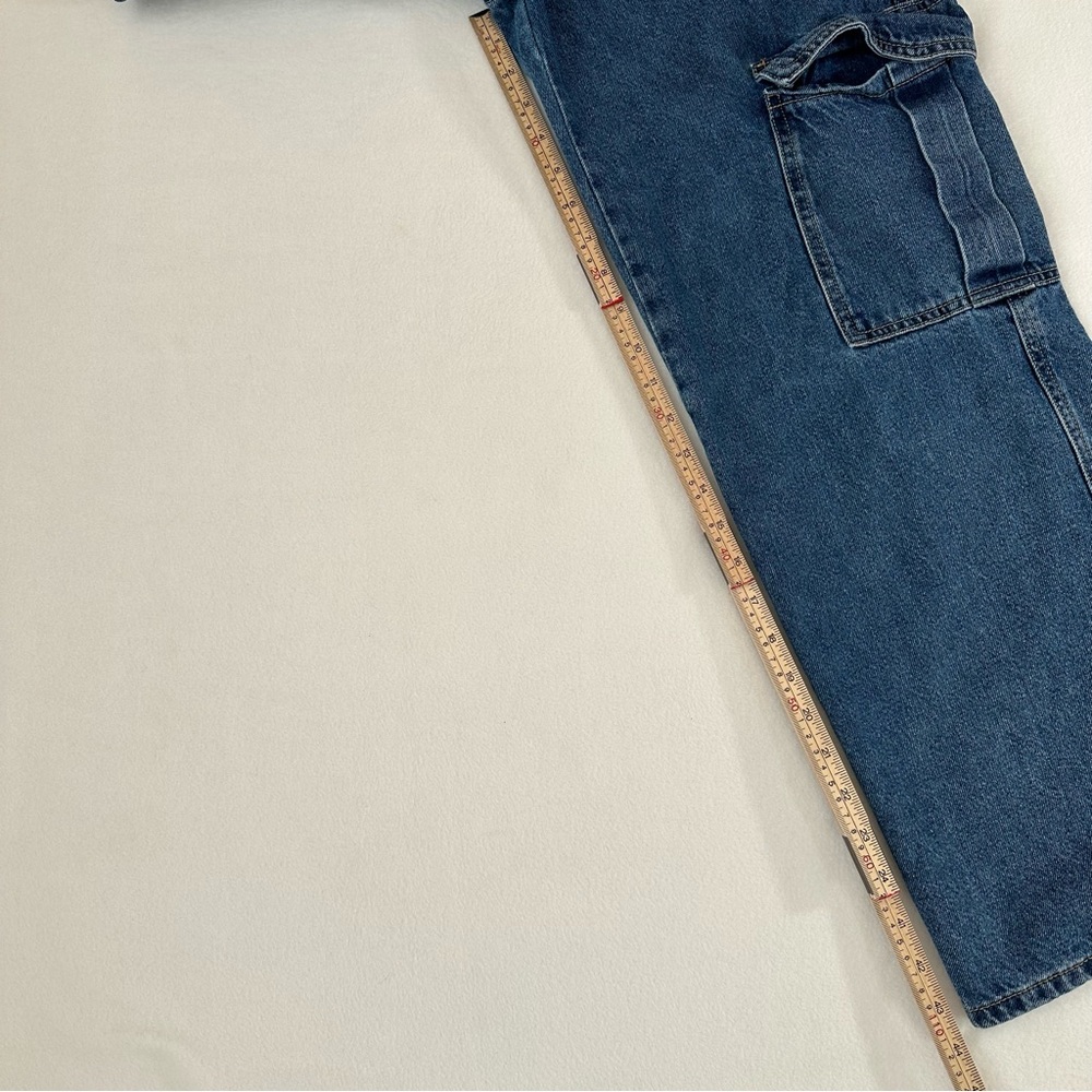 Wax Jeans Wide Leg Cargo Jeans Y2K Street Style Retro Inspired Womens Size L - Picture 5 of 13